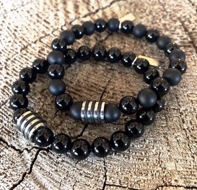Bracelet homme pierre naturelle agates vertus bienfait